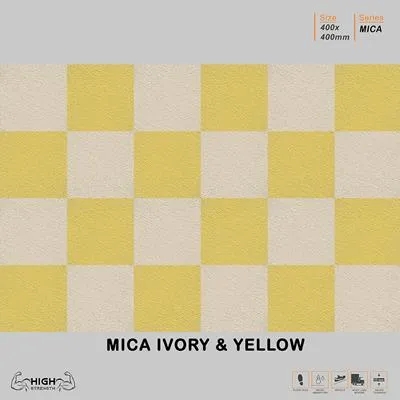 Mica Ivory and Yellow